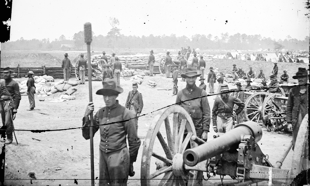 Capt. Rufus D. Pettit's Battery B, 1st New York Light Artillery, in Fort Richardson, Fair Oaks, Va. 